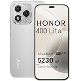 HONOR 400 Lite Smartphone 5G Dual SIM NFC, 256GB/8GB RAM, Simlockfrei Android-Handy ohne Vertrag (108MP mit AI-Kamerataste, 6,7 Zoll Display, 5230mAh, Android 15) Velvet Grey