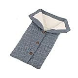 Einschlagdecke Babyschale Herbst Winter, Einschlagdecke für Babyschale, Baby Einschlagdecke für Winter, Neugeborenen Schlafsack Kinderwagen, Einschlagdecke Kinderwagen, für Baby 0-6 Monate (Grau)