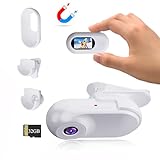 Xilecam Mini Action Cam1080P und 32 GB Speicherkarte Helmkamera Motorrad Bodycam Mini Kamera Multifunctional Accessories Body Cam（Weiß）