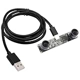 SVPRO Global Shutter USB Kamera mit M12 Dual Objektiv 1200P 60fps Industriekamera für Autos VR 3D Drucker,Robotik Kamera USB Plug in Kamera für Windows, Linux, Android, Mac OS