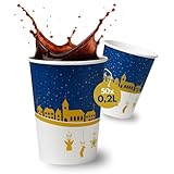 PLS GROUP® 50 Pappbecher Glühwein 200ml | Glühweinbecher Wintertraum für Heißgetränke 0,2L | Einweg Glühwein Becher | Trinkbecher Pappe | Einwegbecher | Heißgetränkebecher Weihnachten
