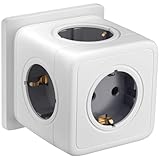 Steckdosenverteiler Steckdosenleiste mit USB, Steckdosenadapter Doppelstecker für Steckdose für Büro Hause Reisen