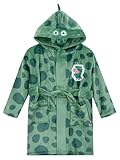 Peppa Pig Jungen George Wutz Bademantel | Fleece Jungen Morgenmantel | Dinosaurier Bademantel | Grün | 110