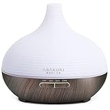 ASAKUKI Aroma Diffuser für Ätherisches Öle 300ml, Luftbefeuchter Duftöl Duftlampe Äromatherapie Öle Diffusor Cool Mist Raumbefeuchter mit 7 Farben LED für Schlafzimmer