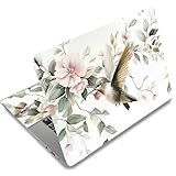 SUPERDANT Laptop Skin Schutzfolie Laptop Skin Aufkleber Kunstschutz Universeller Wiederverwendbarer Notebook Skins Aufkleber Passend Laptops Folie Für 12-15.6 Zoll Flowern Und Kolibri