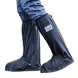Schuhüberzieher Wasserdicht, Faltbare Regenstiefel, Fahrrad Regenschutz Regenschuhe, Wasserdicht Überschuhe, Motorrad Schuhe Abdeckung, Regenüberschuhe, für Regnerische und Verschneite Tage (L)