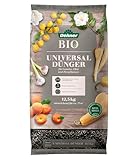 Dehner Bio-Dünger, hochwertiger Dünger für Gemüse / Obst / Zierpflanzen, organischer NPK-Humusdünger, ökologisch wertvoll, mit Regenwurm-Humus / Mykorrhiza, 12.5 kg, für ca. 75 qm