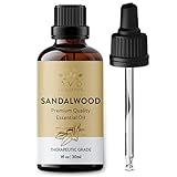 AVD ORGANICS Ätherisches Sandelholzöl 30 ml | hochwertige therapeutische Qualität für Hautpflege und Konzentration holziges und erdiges Aroma für Klarheit Diffusor|Aromatherapie | 1 fl. oz. Unze. Oz