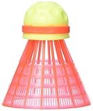 Speedminton Racketsport ballen 3-delige speeder fun tube Speedminton Bälle, Gelb/Rot, Einheitsgröße EU
