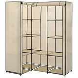 SKM Eckkleiderschrank Creme 130 x 87 x 169 cm, Weight: 4.45 kg, 282451