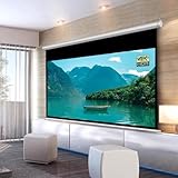 Motorisierte elektrische Projektor-Leinwand mit Fernbedienung, 4K HD, perfekt für Heimkino und Büro