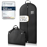 Bruce.® Kleidersack Kurz 120x60 cm – Hochwertige Kleiderhülle für Anzug, Blazer, Kostüm & Kleid – 120 GSM Materialstärke – Anzugtasche für Reisen & Aufbewahrung