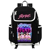 Generisch K POP Demon Hunter Rucksack Huntrix – Anime Saja Boys Schulrucksack Huntrix Merch Jungen & Mädchen, Unisex Tasche für Schule, Freizeit & Reisen, Gepolstert, Trendiges K-Pop Design