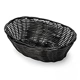 Supreminox Oval Brotkorb, 24 x 16 x 8 cm, schwarz