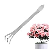 Wurzelharke | Kleine Garten Grabegabel | Griffiges Gartenwerkzeug für Umtopfen & Pflege Anfänger gut geeignet Bodenlockerung für Männer & Frauen