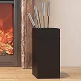 Kingson Stilvolles Kaminwerkzeug-Set inklusive Bürste, Schaufel, Schürhaken und Zange, Edelstahlgriffe, elegantes Design für Kaminofen und Kamine, Kaminbegleiter-Set