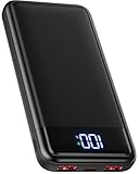 Power Bank 13800mAh, 22.5W Powerbank, Externer Handyakku Schnellladen USB C Input & Output mit LED Anzeige, PD3.0 QC4.0 Tragbares Ladegerät Kompatibel mit iPhone 16 15 14 13 12 Pro Max iPad.