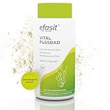 efasit Vital Fußbad, 400g – basischer Hornhaut Badezusatz, für wohlriechende, gepflegte und entspannte Füße, Hornhautweicher, bis zu 30 Anwendungen