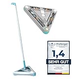 Livington Deeper Sweeper - kabelloser Akku Bodenreiniger mit 4 rotierenden Bürsten - elektrischer Kehrbesen - LED-Licht - Akku Besen ohne Beutel