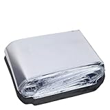 ZRHWSPD Rettungsdecke Rettungsfolie 3 stücke Notfall Decke Outdoor Überleben Erste Hilfe Rettungs Kit Winddicht wasserdichte Folie Thermische Decke for Camping Wandern Heißer(130CM Sliver)