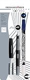 EBERHARD FABER 551002 - Schreibset mit Füller, Tintenkiller und Tintenpatronen, Set NXT-PEN grau/schwarz