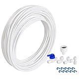 Rachlicy Wasserrohranschluss Wasserreiner Rohrgelenk Wasserfilter Kit Wasserrohranschluss für Kühlschrankschlauchkühlschrank 10m