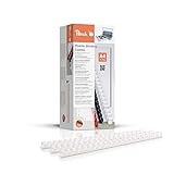 Peach Plastikbinderücken A4 - 14mm - 125 Blatt - 100 Stück - weiß - PB414-01