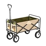 Tragbarer Strandwagen, stapelbar, Outdoor-Handwagen für Camping, Umzüge und Werkzeuge, robuster Strandausrüstung, leicht und einfach zu manövrieren