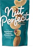 Nut Perfect | Haselnuss-Cashew-Mandel-Mix | Naturbelassene Mandeln und Cashews, geröstete Haselnüsse| Knackig, Lecker, Aromatisch | 100g