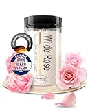 Frankonia BATH & SPA Sauna Salz Peeling – Wilde Rose 400g - Meersalz m. Jojobaöl Vitamin E Body Scrub – Dusch- und Körperpeeling für alle Hauttypen – vegan – ohne Parabene
