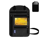 Brustbeutel Herren Dame Brusttasche mit RFID Schutz Schwarz Reisepasstasche Reise Brusttasche Verstellbarem Halsriemen Wasserdichte Passport Bag für Reisepass Smartphone Bargeld Kreditkarte Schlüssel