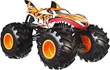 Hot Wheels Monster Trucks, Oversized Monster Truck, Die-Cast-Spielzeugtruck im Maßstab 1:24 mit riesigen Rädern und coolen Designs, JDR02