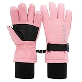 Jan & Jul Kinder Toasty-Dry Wasserdichte Schneehandschuhe für Mädchen (Staubiges Rosa, L: 6-8 Jahre)