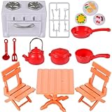 Miniatur Küchenset,Miniatur Backset,Wichtel Backset,Wichtel Zubehör Backen,Puppenhaus Zubehör Weihnachten,Wichtel Zubehör,Miniatur Tisch Puppenhaus Küche