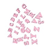 ULTECHNOVO 100 Stück Teiliges Holzbuchstaben aus Robusten Holzscheiben Kreative DIY Bastelzubehör für Kinderförderung Handmalerei Foto Requisiten und Festliche Dekorationen