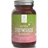 BitterLiebe® Bitter Stoffwechsel Komplex - 90 hochdosierte Kapseln mit Cholin, Zink, Vitaminen & Bitterstoffen - Für einen normalen Fett- und Energiestoffwechsel - Vegan & Made in Germany
