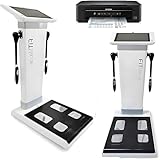 LQQYJSM Körpergrößen-, Gewichts- Und Fettwaage Mit 10,1-Zoll-Hd-Touchscreen, Elektronischer Waage Bmi-Messung, Scanner, Körperzusammensetzungsanalysator Monitor Anzeige Echtzeitdruck