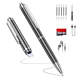 Diktiergerät mit USB-C, 64GB Aufnahmegerät,1600h Speicher Voice Recorder, Wiedergabe mit DSP-Rauschunterdrückung & HD-Audio, Digitales Diktiergerät für Unterricht, Meetings, Interviews