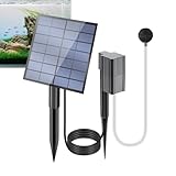 Sauerstoffgenerator für Aquarium-Luftpumpe – 7 V 2,5 W Aquariumbelüfter Fish Tank Bubbler | Luftsprudler für Teich, verstellbar, Solar-Luftpumpe mit Direktantrieb, Solar-Luftpumpe