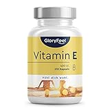 Vitamin E 210 Kapseln - 400 IE bioaktives Vitamin E pro Kapsel - Hochdosiert für 7 Monate Versorgung - Laborgeprüft und in Deutschland hergestellt