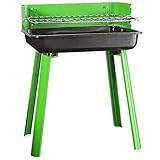 AKALNNB Barbecue Grill Tragbarer Holzkohlegrill, Chrom Grill, Outdoor Picknick Terrasse, Hinterhof, Camping, 44,5 28 35 cm