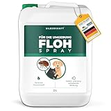 Silberkraft Flohspray für Umgebung 2L Kanister, effektives Flohmittel gegen Flöhe, Zecken & Milben, Flohspray für Wohnung und Möbel, ideal für Textilien, Hundebetten, Teppiche & Polster, Repellent