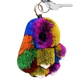 Schlüsselanhänger mit Kaninchenschlüssel – Cartoon-Hase aus Plüsch mit Dose | Enchanting Key Holder Trailer für Taschen Rucksack Tasche Teleta Librillosa Damen Mädchen Geschenkidee Fashion AC