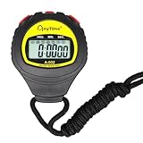 AMSLSIU Sport Stoppuhr, digital, wasserdicht, Handheld Trainings Timer, Kletter Timing Stoppuhr, Chronograph, Trainer, Sportler
