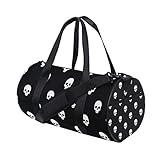 WowPrint Sporttasche / Turnbeutel mit Totenkopf-Motiv, wasserdicht, Handtasche, Yoga-Tasche, Schultertasche, Wochenendtasche, Reisetasche, Reisetasche, für Erwachsene, Herren, Damen, Unisex