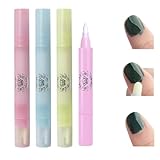 4 Stück Nagellackentferner Entfernung Stifte, Nagellack Korrekturstift Nachfüllbar, Maniküre korrekturstifte mit 12 Austauschbare Ersatzspitzen, Nail Art Entferner Stift, Nagelkunst Korrekturstift
