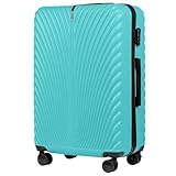 Wings Koffer Hartschale - 75,5 x 48 x 30 cm Groß Reisekoffer & Trolleys - Ultraleicht Rollkoffer mit Rollen - Koffer Trolley Handgepäck - Hartschalenkoffer Mit Schloss - Trolley Klein für Flugzeug