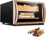 HGJHJJHK Zigarrenfeuchtigkeit, Humidor Zigarrenschachtel intelligente Temperatursteuerung Elektrische Humidore für Zigarren mit Touchscreen Spanischer Zedernholz Regale, C.