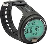 Cressi Professioneller Unterwasser-Handgelenkcomputer für Eintauchen in Air/Nitrox und Apnoe, Schwarz/Schwarz, Einheitsgröße, Erwachsene Unisex
