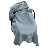 Baby-Autositzbezug: Sommer-Schutzbezug aus 100% Baumwolle, atmungsaktiver Stillbezug, Sonnenschutz, leichtes Reise-Essential für Kinderwagen, Tragetaschen und Outdoor-Aktivitäten – ideal für Flugzeug